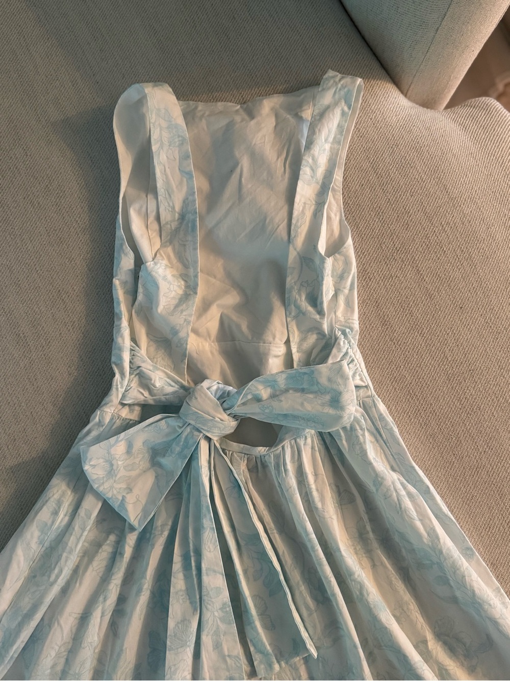 wild fable Pale Blue Floral Tie-Shoulder Top - Picture 5 of 6